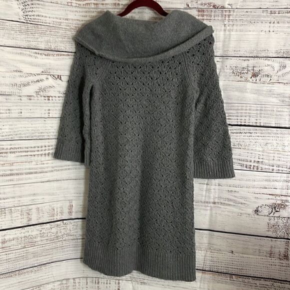 juicy couture Dress Womens Small Tunic Sweater Y2K Cowl Neck wool blend knit - Picture 7 of 9